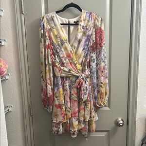 Floral Wrap Dress